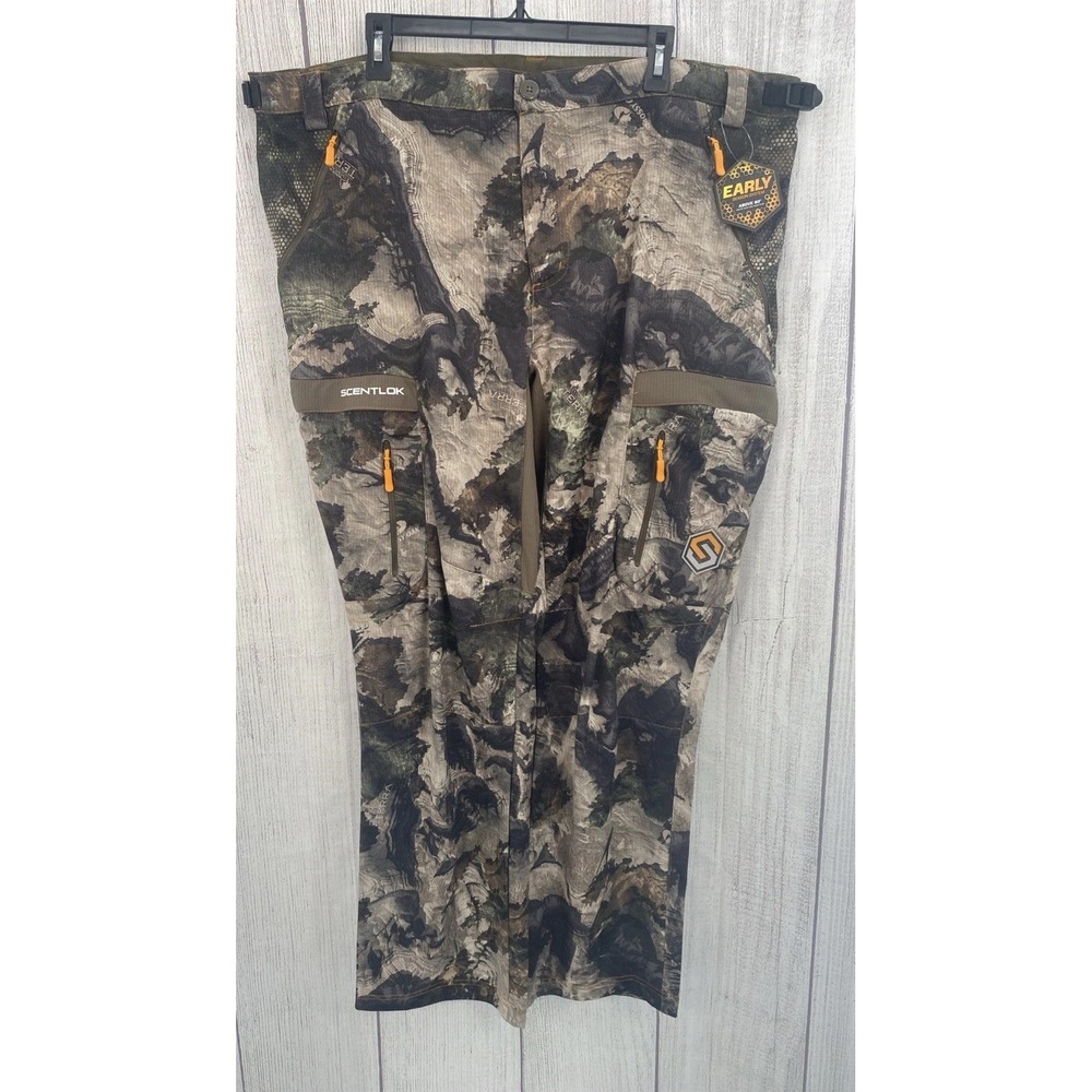 ScentLok Pants Mens 2XL Camo Savanna Aero Crosshair Hunting Outdoor Lightweight